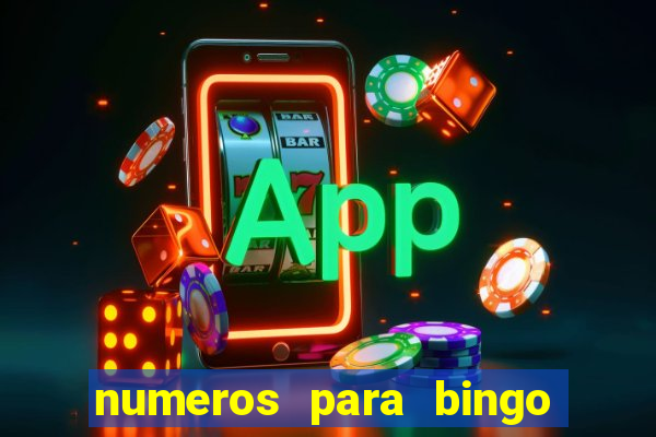 numeros para bingo de 1 a 90